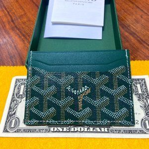 Goyard Saint Sulpice Cardholder wallet green